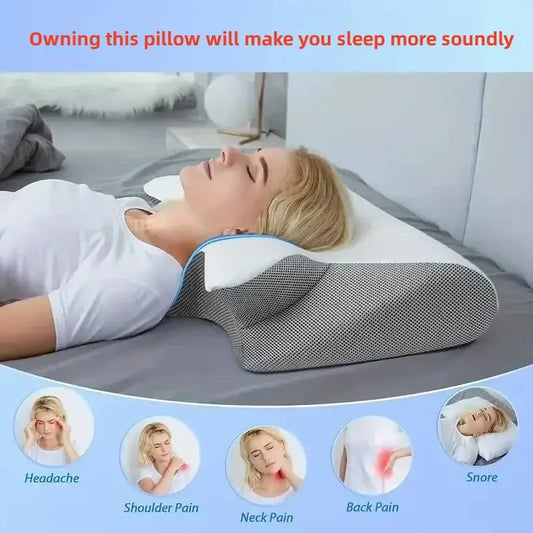 New Contour Memory Foam Cervical Ergonomic Pillow