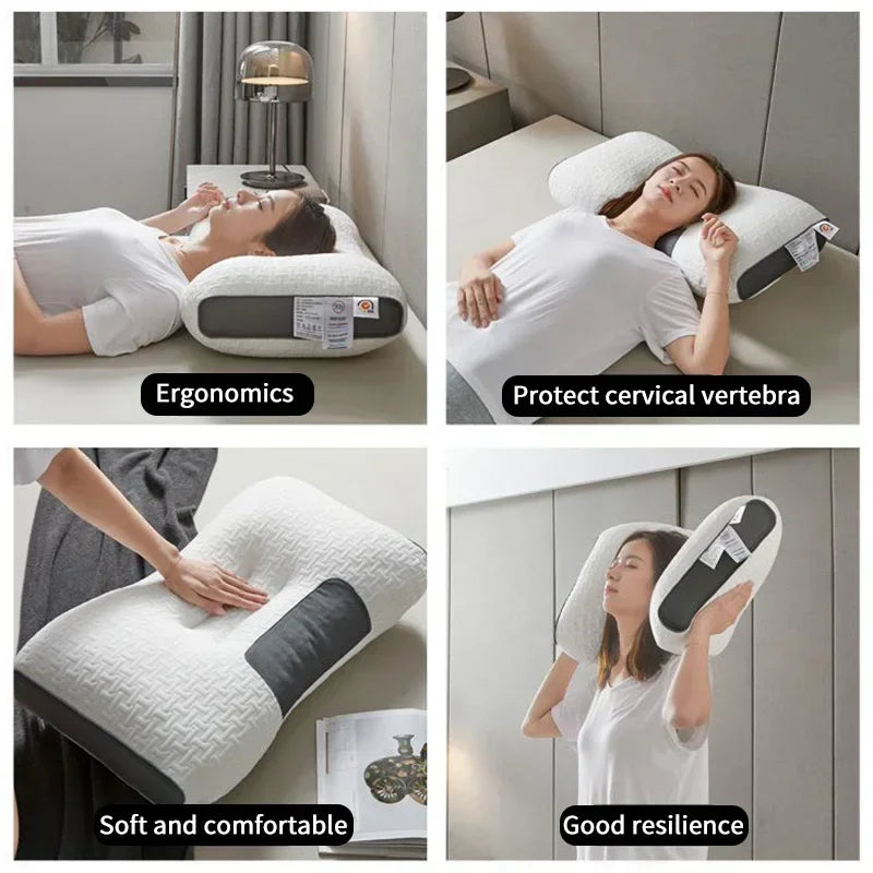 Super 3D Ergonomic Pillow for Sleeping Protect Bedding for All Sleeping Positions