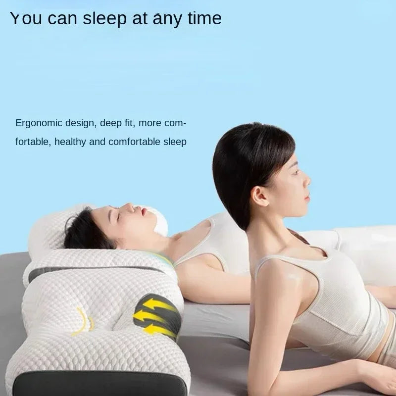 Super 3D Ergonomic Pillow for Sleeping Protect Bedding for All Sleeping Positions